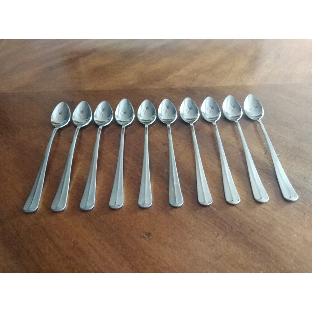 Lot 10x Gran Royale Stainless Iced Tea Spoon 7.3